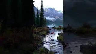 The Tranquility of Banff National Park, Canada #travel #goldenhour #tranquilscenes #naturebeauty