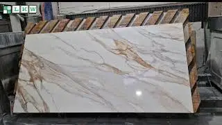 HS339 FONTANA Quartz Full Slab Quartz Kitchen Worktops.