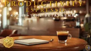ELITE CONCENTRATION ☕ : 432Hz & 14Hz Beta & ASMR | Brain Optimization | Neuro-Acoustic Alchemy ✨🕯️