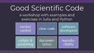 Good Scientific Code Workshop