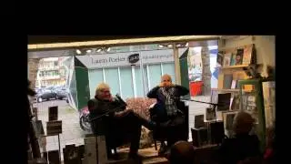 Gerard Klaasen in de etalage met Jacques Kl&ouml;ters