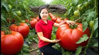 Harvesting 1000+Kg Wild Tomato Goes To Maket Sell, Pork In Tomato Sauce | Hue Bushcraft