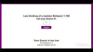 Number Guessing Game | Javascript Beginner project Tutorial