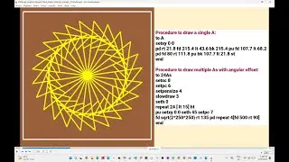 FMSLogo Visual Coding: Shapes, Alphabets & Rangolis