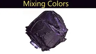 How To Make Dark Blue Black Color Paint - Mixing Colors