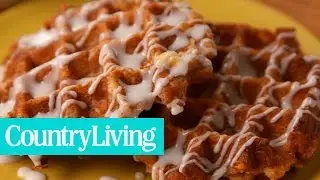 Cinnamon Roll Waffles | Country Living + Krups