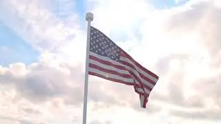 Happy Flag Day | 3D Flag nCloth Arnorld Render Autodesk Maya