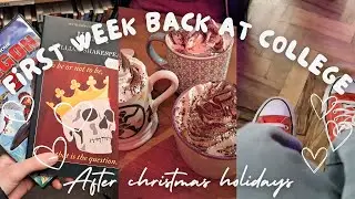 first week back at college after Christmas holidays &hearts; | junior year/ year 12