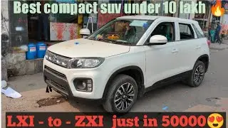 Maruti Suzuki😍 VITARA BREZZA 2021 Convert  LXI  to ZXI just in 50000 wow  from showroom end worth it