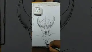 Draw Ultraman taro in 5 minutes #ultraman #taro #tokusatsu #sketch #drawing