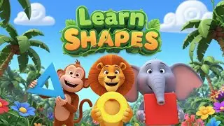 Learn Shapes with Animals | Shape Song for Kids in the Jungle | GaGa TV