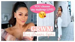 GRWM LIVE STREAM! MY SUBSCRIBERS PICK MY MAKEUP #SISTERSTOGETHER