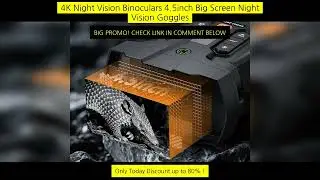 4K Night Vision Binoculars 4.5Inch Big Screen Night Vision Goggles 5000Mah