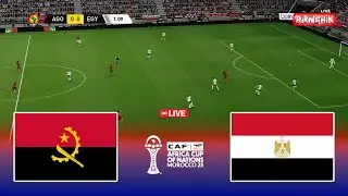 🔴LIVE : ANGOLA vs EGYPT - AFRICA Cup of Nations 2025 en direct | Pes 21 Simulation Gameplay