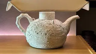 Ceramic teapot lamp makeover