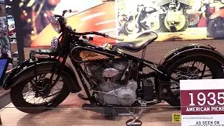 1934 Indian American Picker Vintage Bike - Walkaround - 2014 New York Motorcycle Show