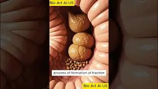3D illustration process of formation of fraction | Gut Health | Anatomy | BIOART 07 #fyp #shorts