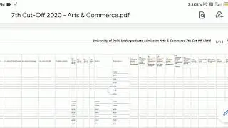 DU 7TH CUT OFF LIST  RELEASED!!! CHECK NOW LINK IN DESCRIPTION!! UG ADMISSIONS 2020||||