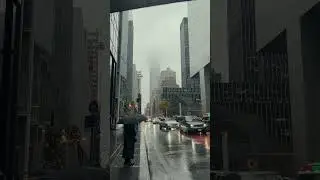 New York City in rain 🌧️☔️#newyork #nyc #newyorkcity #rain #travel