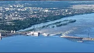 ⚡️ВЗРЫВ НА КАХОВСКОЙ ГЭС! Видео последствий