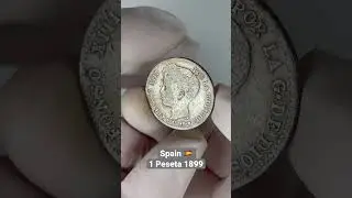Spain 🇪🇸 1 Peseta 1899 #silvercoin