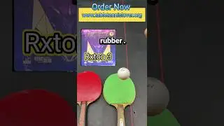 Raxton 3 Takky vs Normal Rubber: Quick Bounce Test#ping pong