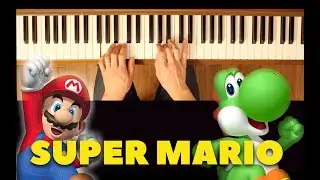 Desert Background Music (New Super Mario Bros. Wii) [Easy-Intermediate Piano Tutorial]