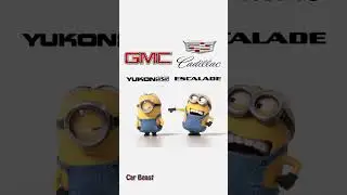 GMC yukon vs Cadillac Escalade minion style funny#status #funny #tiktok #trending #foryou #car #art