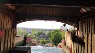 **MUST WATCH** Flamingo Land UK, POV log flume ride