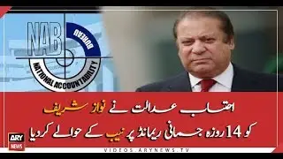 Nawaz Sharif handed over to NAB for 14 days by Accountability court