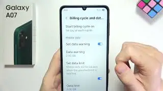 Samsung A07: How to Turn On/Off Mobile Data Warning