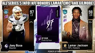 ALL SERIES 5 INFO! 97 BOSA AND TILLMAN! NFL HONORS MVP LAMAR, CMC, AND GILMORE! | MADDEN 20