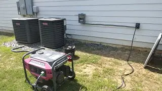 how I power up my house with a generator   