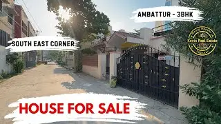 ID 2405 - House For Sale in Ambattur||Corner|| South East||100Mtr Main Road||3BHK||