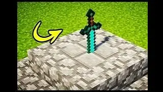 Sword in the Stone.   EXCALIBUR!     Minecraft Tutorial