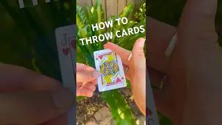 How to throw cards | #cardthrowing #cards #playingcards #fun #skills #skill #throwing