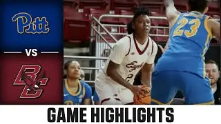 Pitt vs. Boston College Game Highlights | 2025-26 ACC Women's Basketball