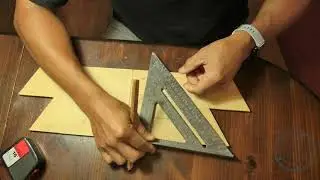 Hexagon Wedding Arch Double Rabbet Joint Template. How to correctly measure the cut lines.