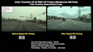 Unity Township US 30 SINC-UP Project (Westbound AM Peak)