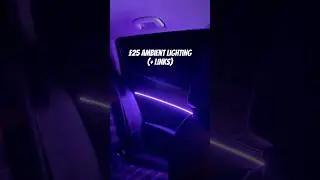 &pound;25 AMBIENT LIGHTING INSTALLATION (+ LINKS)