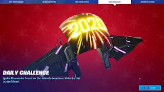 Fortnite 2020 Glider Fireworks Locations - Winterfest Challenge