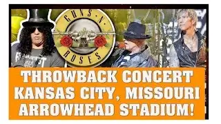 Guns N' Roses Concert Throwback Kansas City Arrowhead Stadium 1992