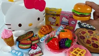 [toy asmr] Hello Kitty Picnic Bag Playset 🍩 ASMR Satisfying Unboxing No Talking | Review Toys