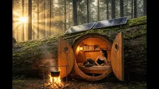 How To Build a Secret Survival Shelter From Nothing | Wild Bushcraft Build