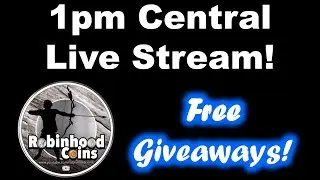 Half Dollar Hunt Live Stream 1pm Central! Free Giveaways!