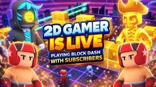 🔴 2D GAMER IS LIVE! 🔥 Playing Block Dash INW SERVER with Subscribers | Stumble Guys!