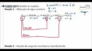 Reações de oxirredução com um reagente atuando simultaneamente como oxidante e redutor.
