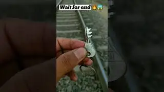 Train vs key🔑🗝️ रेलगाड़ी vs चाबी🔥😱 #train #key #viral #shorts #trending #experiment #facts #iron