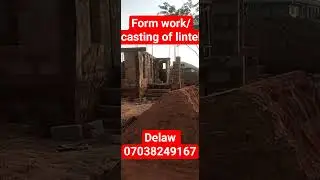 carpenter's form work/lintel casting #construction#carpenter #lintelbeam#4bedroomduplex