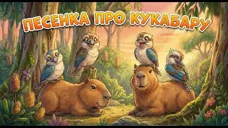 Веселая детская песенка про птичку Кукабара. Детская песня. Детский мультик. Мультфильм.